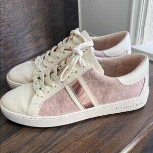 Michael Kors Women's Blush and Cream Sneakers